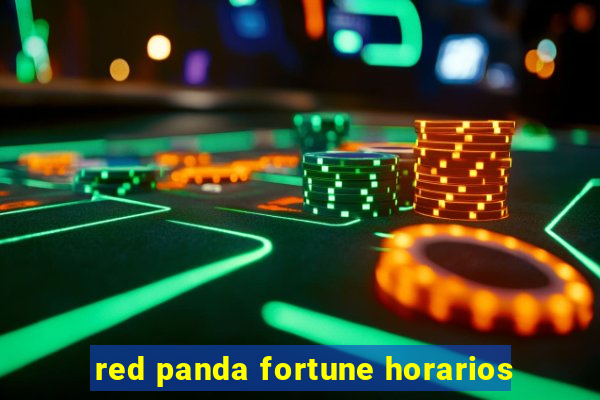 red panda fortune horarios